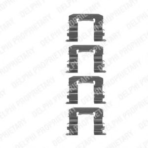 DELPHI LX0239 Скобы тормозных колодок для SSANGYONG