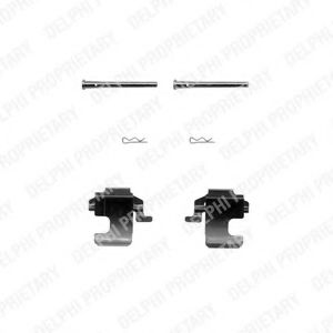 DELPHI LX0270 Скобы тормозных колодок для FIAT PANDA