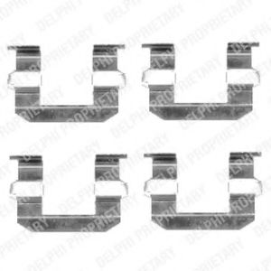 DELPHI LX0400 Скобы тормозных колодок для SSANGYONG