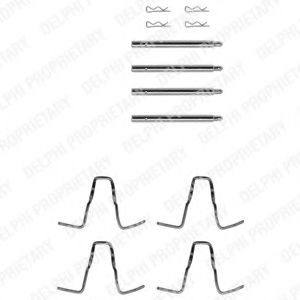 DELPHI LX0048 Комплектующие, колодки дискового тормоза 