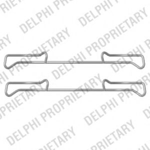 DELPHI LX0436 Скобы тормозных колодок для PEUGEOT
