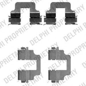 DELPHI LX0473 Скобы тормозных колодок DELPHI для FORD