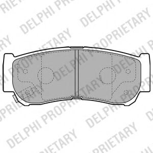 DELPHI LP2049 Тормозные колодки DELPHI для HYUNDAI