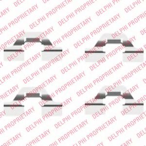 DELPHI LX0430 Скобы тормозных колодок DELPHI для PEUGEOT