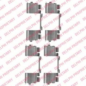 DELPHI LX0479 Скобы тормозных колодок DELPHI для PEUGEOT