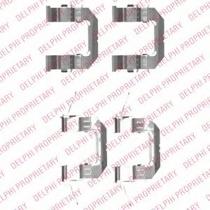 DELPHI LX0529 Скобы тормозных колодок DELPHI 