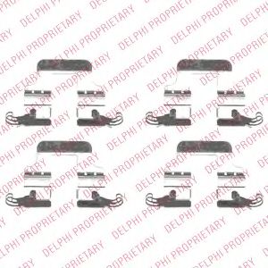 DELPHI LX0541 Скобы тормозных колодок для AUDI Q5