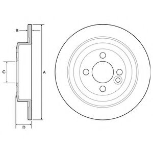 DELPHI BG4560 Тормозные диски для MINI
