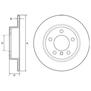 DELPHI BG4561 Тормозные диски для MINI