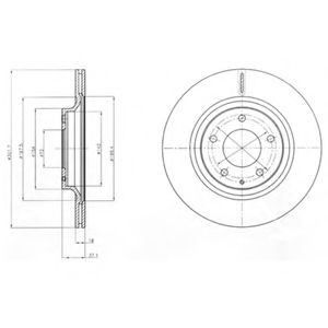 DELPHI BG4182 Тормозные диски для MAZDA RX-8