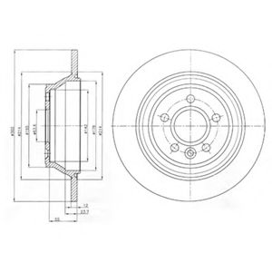 DELPHI BG4238 Тормозные диски для VOLVO XC70