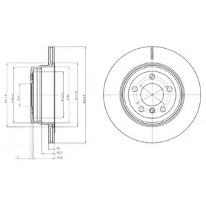DELPHI BG4168 Тормозные диски для BMW X6
