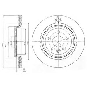 DELPHI BG4240 Тормозные диски для VOLVO XC70
