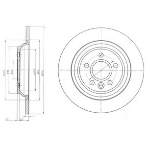 DELPHI BG4239C Тормозные диски для VOLVO XC70
