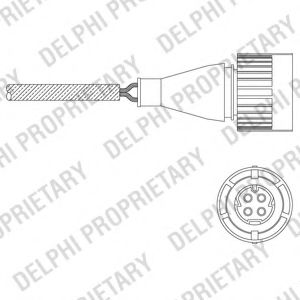 DELPHI ES1104812B1 Лямбда-зонд DELPHI для BMW