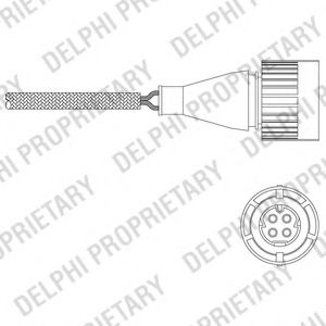 DELPHI ES1104712B1 Лямбда-зонд DELPHI для BMW 5