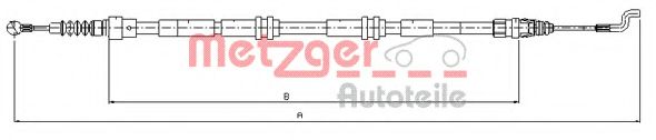 METZGER 107394 Трос ручного тормоза METZGER 