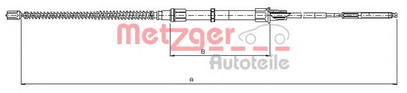METZGER 107405 Трос ручного тормоза METZGER 