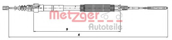METZGER 107481 Трос ручного тормоза METZGER 