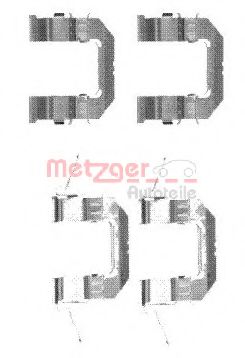 METZGER 1091722 Скобы тормозных колодок для RENAULT KOLEOS