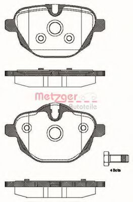METZGER 1170784 Тормозные колодки для BMW I8