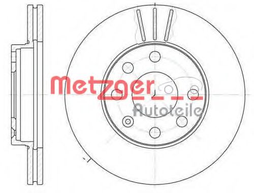 METZGER 606110 Тормозные диски METZGER для CHEVROLET