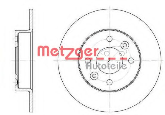 METZGER 606600 Тормозные диски METZGER 