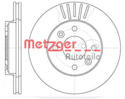METZGER 608010 Тормозные диски METZGER для NISSAN