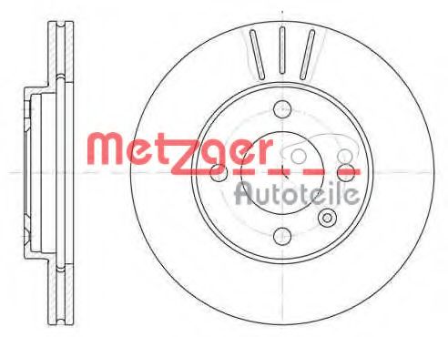METZGER 608410 Тормозные диски METZGER для SEAT