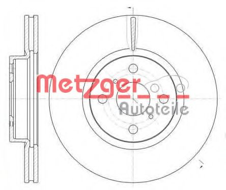 METZGER 6100610 Тормозные диски METZGER для TOYOTA