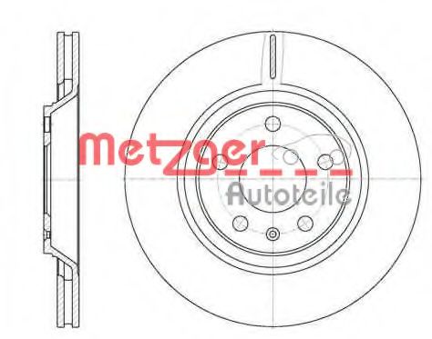METZGER 6101210 Тормозные диски METZGER для AUDI