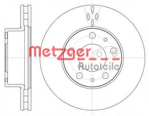 METZGER 6101510 Тормозные диски METZGER для FIAT