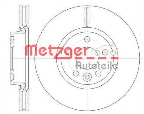 METZGER 6101910 Тормозные диски METZGER для FORD