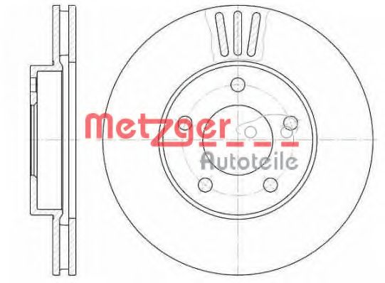 METZGER 6102010 Тормозные диски METZGER для FORD