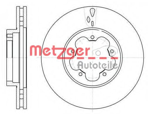 METZGER 6102110 Тормозные диски METZGER для FORD