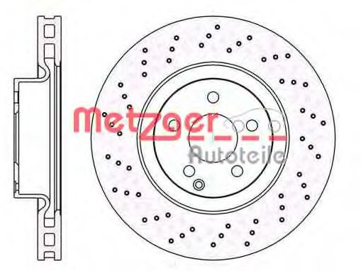 METZGER 6103210 Тормозные диски METZGER для MERCEDES-BENZ