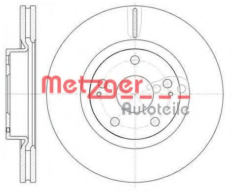METZGER 6105010 Тормозные диски METZGER для TOYOTA