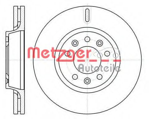 METZGER 6105210 Тормозные диски METZGER для FIAT