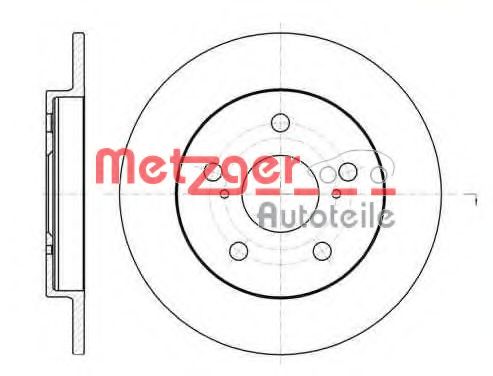 METZGER 6107400 Тормозные диски METZGER 