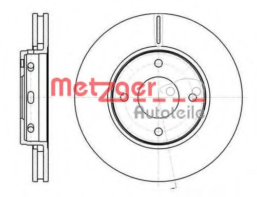 METZGER 6109710 Тормозные диски для SMART