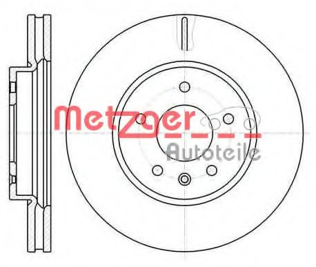 METZGER 6118310 Тормозные диски METZGER для CHEVROLET