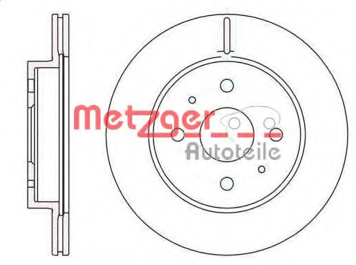METZGER 6110277 Тормозные диски METZGER для DAIHATSU