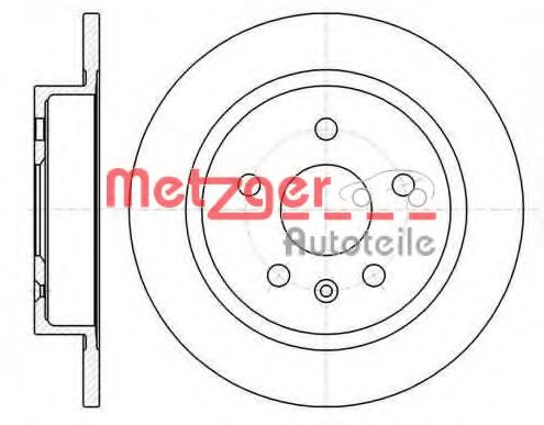 METZGER 6127900 Тормозные диски METZGER для CHEVROLET