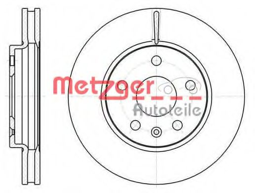 METZGER 6128510 Тормозные диски METZGER для CHEVROLET