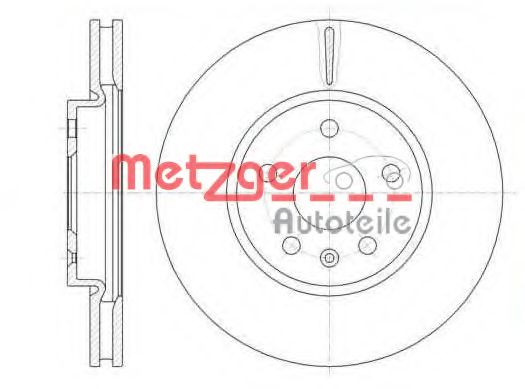 METZGER 6128610 Тормозные диски METZGER для CHEVROLET