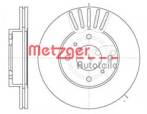 METZGER 617910 Тормозные диски METZGER для NISSAN