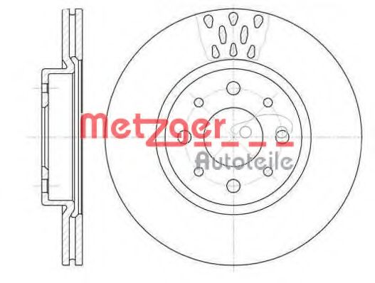 METZGER 618910 Тормозные диски для FIAT DOBLO