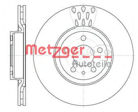 METZGER 631610 Тормозные диски для FIAT DOBLO