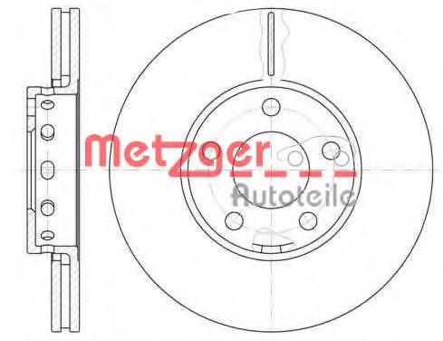 METZGER 632810 Тормозные диски METZGER для SKODA