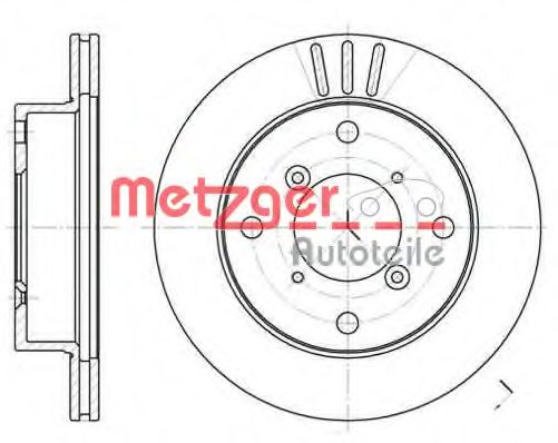 METZGER 6110346 Тормозные диски METZGER для SUBARU